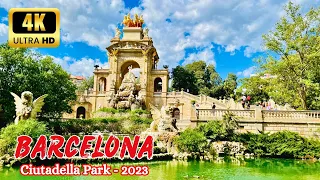 4K]🇪🇸 Barcelona, Spain - WALKING TOUR | Ciutadella park, Catalonia square, Arc of Triomf || 4K-HDR