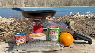 TROUT Fishing with Powerbait Power Eggs - CATCH & COOK