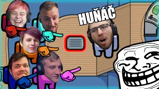 TROLLÍME HUŇÁČE V AMONG US!! - KeX Crew a @BigeOfficial, @hunac, @itsterez a @Blejdisek