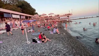 Сочи Кудепста Закат на море пляж Автомобилист. 6 июля 2023
