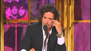 Keith Richards inducts Ronettes Rock and Roll Hall of Fame Inductions 2007