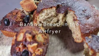 BANANA BREAD RECIPE in the Air Fryer, easy, Vegan, no eggs, #recipe #airfryer #bananabread #bread