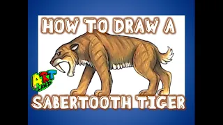 How to Draw a SABERTOOTH TIGER