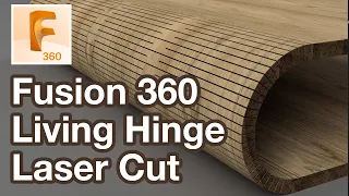 Living Hinge Model Fusion 360 Tutorial - Bend Plywood with Laser Cutter