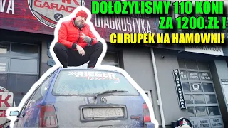 Podnieśliśmy MOC o 110 Hp i PONAD 200 Nm Za 1200zł! Pomiar CHRUPKA NA HAMOWNI!