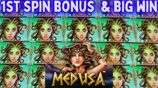 1st Spin Bonus & Big Win On Medusa Slot Machine