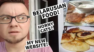 🇧🇾 BELARUSIAN FOOD is IMMENSE! | Life in Belarus and MY WEBSITE! | Trying OLADUSHKI, Zefir and MORE!