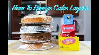 How To Freeze Cake Layers In Advance | CHELSWEETS