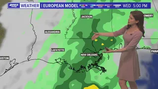 Warming up ahead of rain and a cold front Wednesday