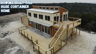 How we built this 1900 SQFT Container Home