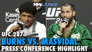 Jorge Masvidal and Gilbert Burns Promise UFC 287 Violence at Pre-Fight Press Conference