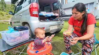 Vlog 399 | AAJ SHIVI NE PARESHAN KAR DIYA 🤦 Car camping India with small kid