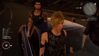 FFXV Swimming in the car