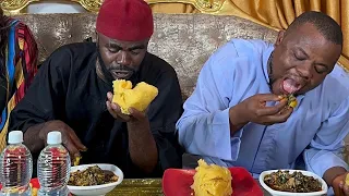 Chief imo and father nwa aba in a food competition