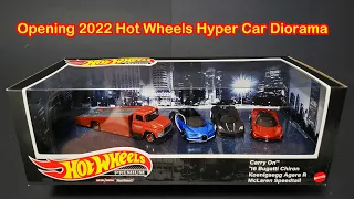 Opening 2022 Hot Wheels Exotics Diorama Set - Mclaren Speed Tail - Bugatti Chiron - Koenigsegg