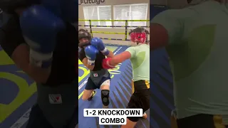 1-2 Knockdown Combo In Sparring