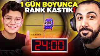 SASUKE İLE 24 SAAT BOYUNCA RANK KASMA CHALLENGE!! (BAYILIYORDUM) | PUBG MOBILE