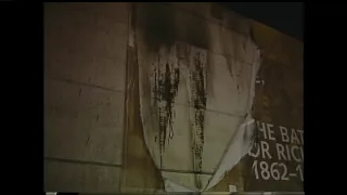 CBS 6 Video Vault - January 17, 2000 - Arsonist burns Robert E. Lee mural on Richmond flood wall