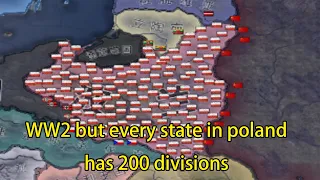 WW2 but every state in poland has 200 divisions | Hoi4 Timelapse