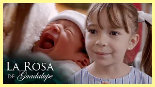 Danae conoce a su hermanito | La rosa de Guadalupe 4/4 | Regálame uno de tus angelitos