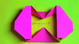 ORIGAMI TUTORIAL : HOW TO  MADE  PAPERCRAFTS HART BOX (Easy) - DIY CRAFTS | BanGTrick