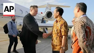 Elon Musk arrives in Indonesia to launch Starlink satellite internet service