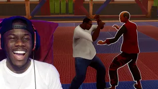 FAT CJ FOUGHT THE WHOLE DOJO to be BLACK BELT! (GTA San Andreas Definitive Edition)