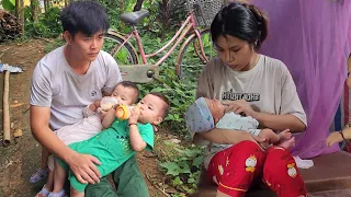 Full video: The burden of a young couple with 3 small children, how to have enough life?