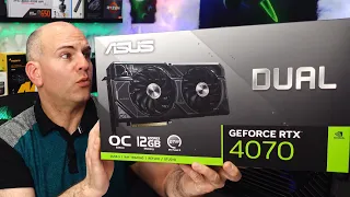 ASUS Dual RTX 4070 OC Fan Noise, coil whine & Unboxing