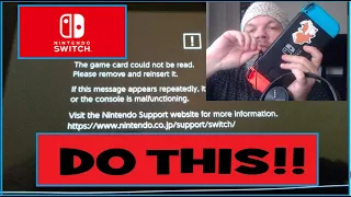 FIX Nintendo Switch The Game Card Could Not Be Read Please Remove and Reinsert It Message Error Lite