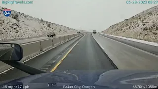 BigRigTravels LIVE | Baker City, OR to Caldwell, ID (3/28/23 8:18 AM)
