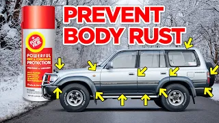 How to: Prevent Rust on Vehicle Body with Fluid Film Aerosol:Toyota 80 Series Land Cruiser