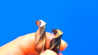 Sharpen the drill bit to a razor sharp edge in 10 seconds for those who don't know