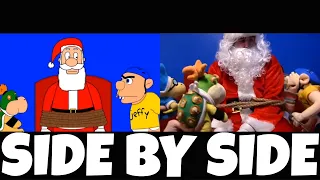 SML Movie: Jeffy's Bad Christmas! Animation and Original Video! | Side by side!