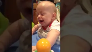 My 3 month old son laughing so much