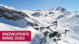 Drohnen-Snowupdate, Idalp 2.320 m, Ischgl-Samnaun, 10.03.2022, Silvretta Arena