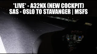 🔴 LIVE *New FlyByWire* A320 Neo Real Ops - Oslo to Stavanger | FlyByWire A32NX, VATSIM & MSFS 2020