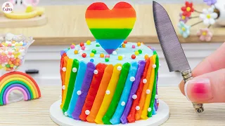 Delicious Rainbow Butter Cream Cake🌈1000+ Miniature Rainbow Cake Recipe🌞Best Of Rainbow Cake Ideas