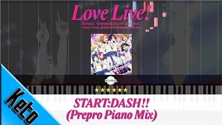 Love Live! -【START:DASH!! - Prepro Piano Mix】Piano Tutorial via Synthesia