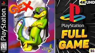 Gex | PS1 | 4K60ᶠᵖˢ UHD🔴 | 100% Longplay Walkthrough Playthrough Movie FULL GAME