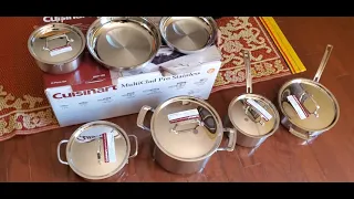 Cuisinart MultiClad Pro Stainless pots and pan.