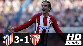 Atletico Madrid vs Sevilla 3-1 - All Goals & Extended Highlights - La Liga 19/03/2017 HD