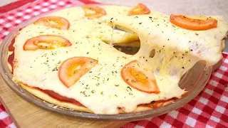 PIZZA PRONTA EM 10 MINUTOS -PARECE MÁGICA -A MAIS RÁPIDA - MACIA E FÁCIL QUE JÁ FIZ -Isamara Amâncio