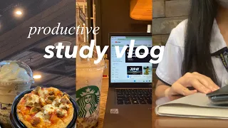 STUDY VLOG — endless note-taking, studying at cafés, lots of studying, productive days | uni vlog