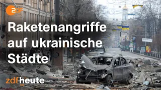 Heftige Angriffe auf ukrainische Städte - Russlands Krieg gegen die Ukraine | ZDF heute
