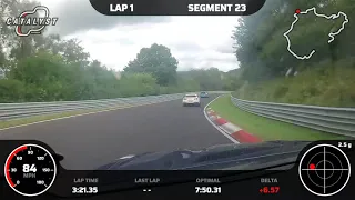 Two 1000hp GTR's having some fun round Nurburgring