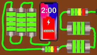 Overcharging Phone Battery 40000% [2Minute Timer Bomb]⚡