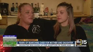 Mother and daughter reunited after finding each other on social media