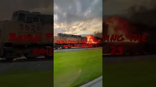 FIRE 🔥 on Train in Bryan Texas