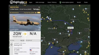 Американські розвідувальні літаки літали над Україною вздовж тимчасово окупованих територій